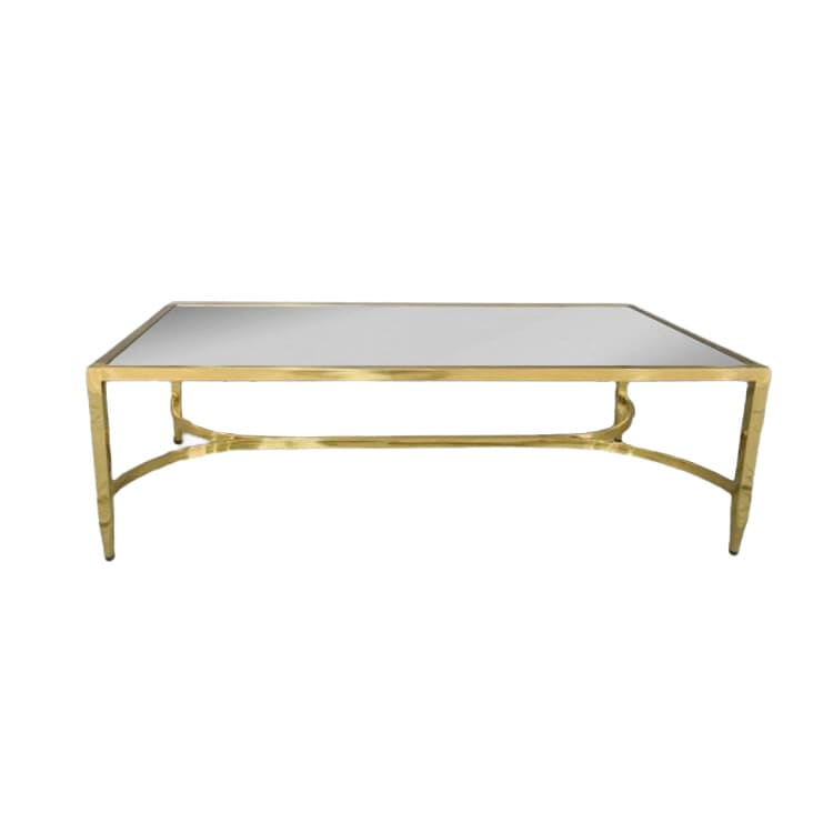 Diana Gold Coffee Table / Silver Mirror Top