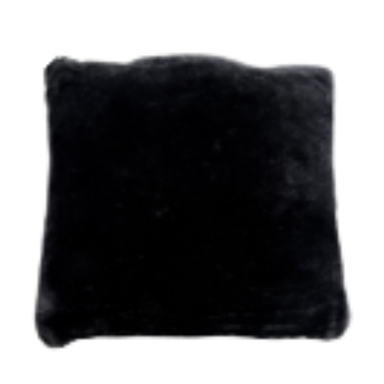Black Plush Pillow