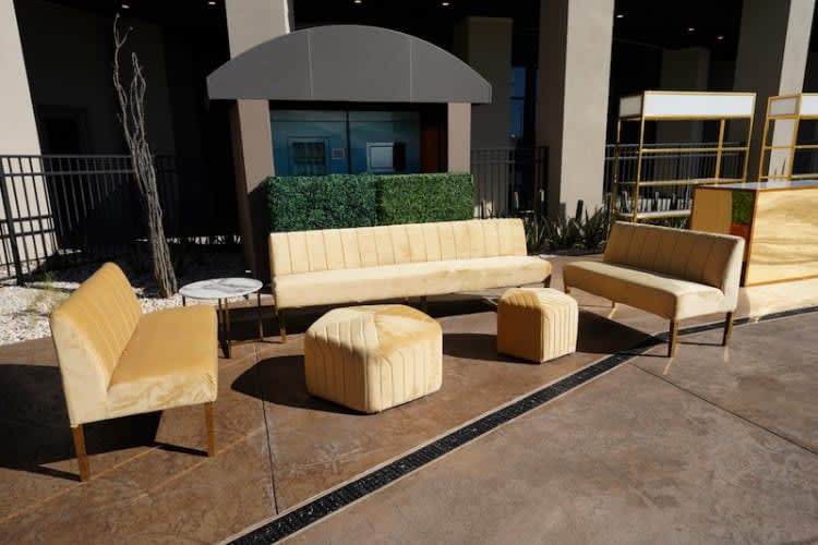 Ottoman Set - Mini and Biggie - Champagne view 2