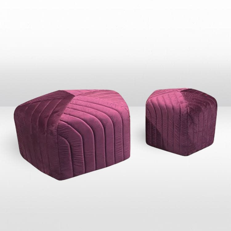 Ottoman Set - Mini and Biggie - Berry view 2