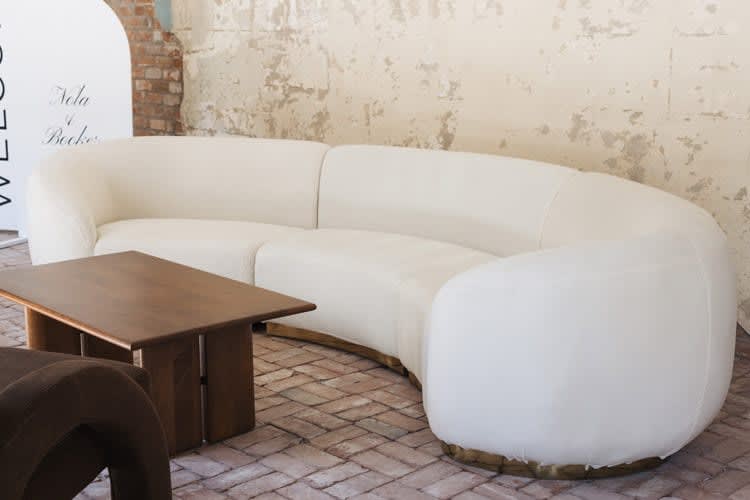 Cascade Arc Sofa - Ivory view 6