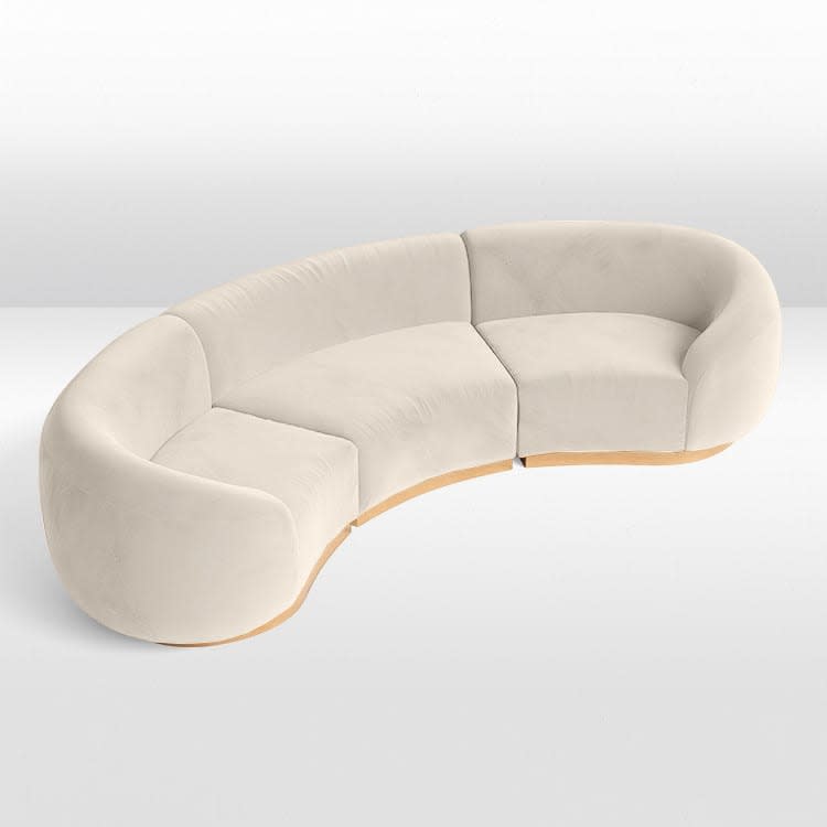 Cascade Arc Sofa - Ivory view 12