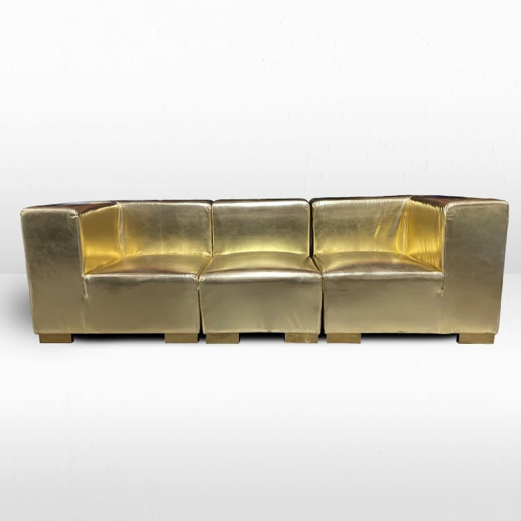 Mondrian Sofa - Gold Metallic view 2