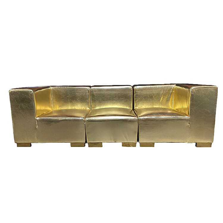 Mondrian Sofa - Gold Metallic