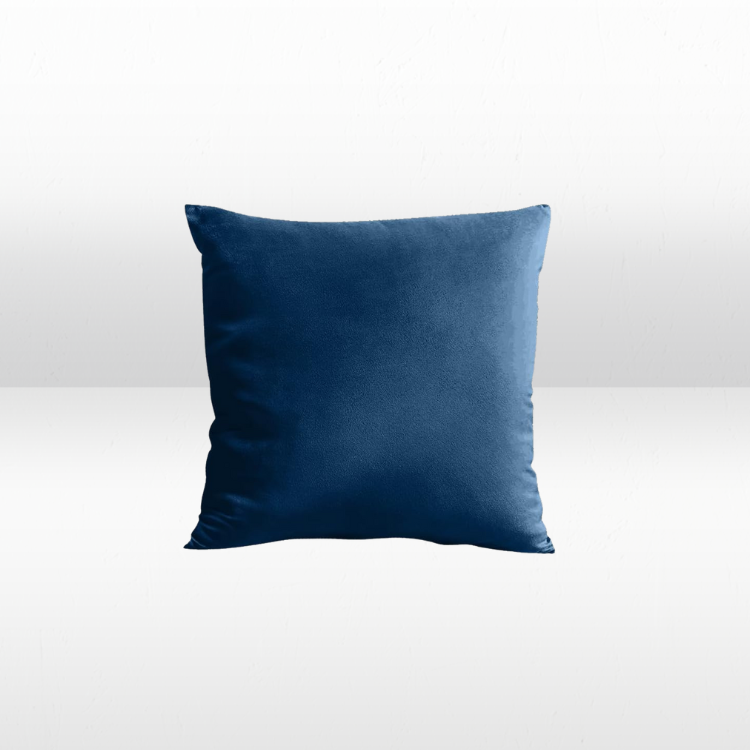 Sapphire Blue Velvet Pillow view 2