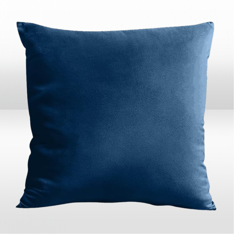 Sapphire Blue Velvet Pillow view 3