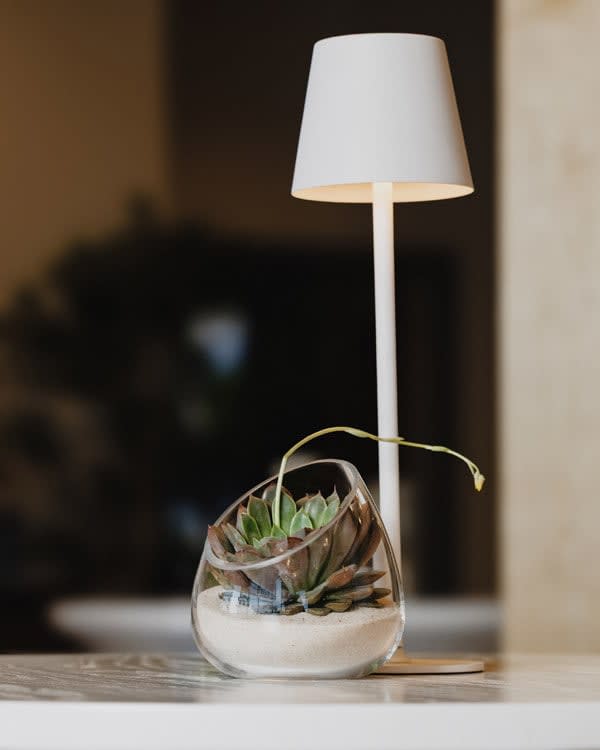 White Table Lamp view 3