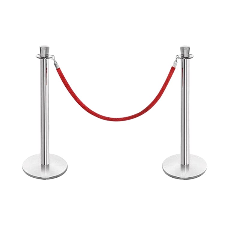 Chrome Stanchion - Round Modern view 2