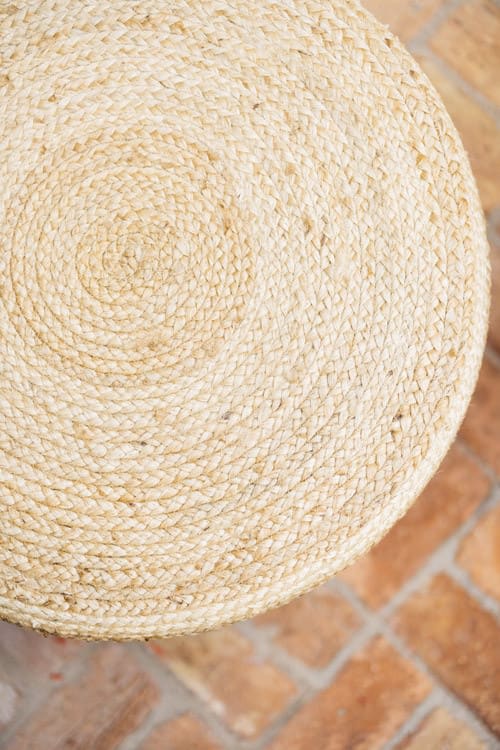 Jute Accent Side Table view 4
