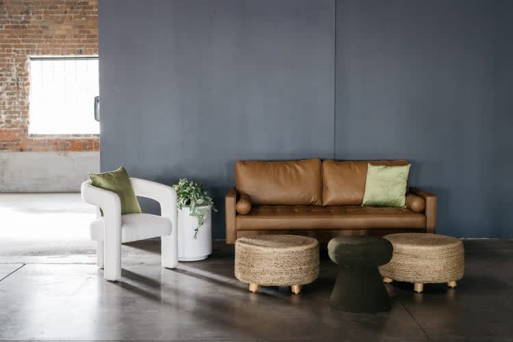Jute Accent Side Table view 7