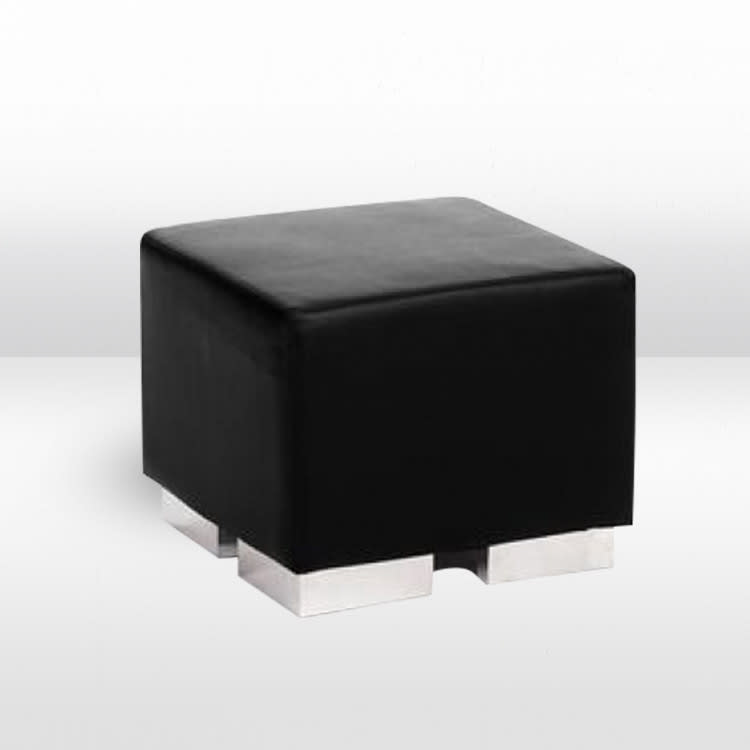 Cube Ottoman - Black view 5