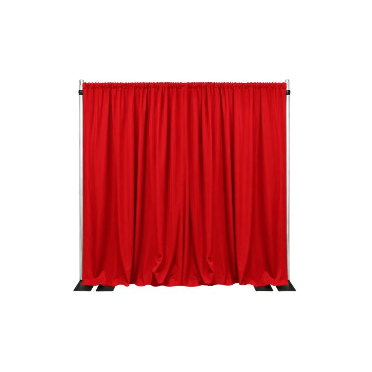 12' x 5' Pipe and Drape Package (Red Poly)