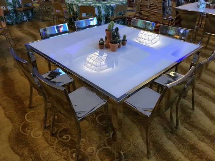 Avalon Dining Table - Silver view 5