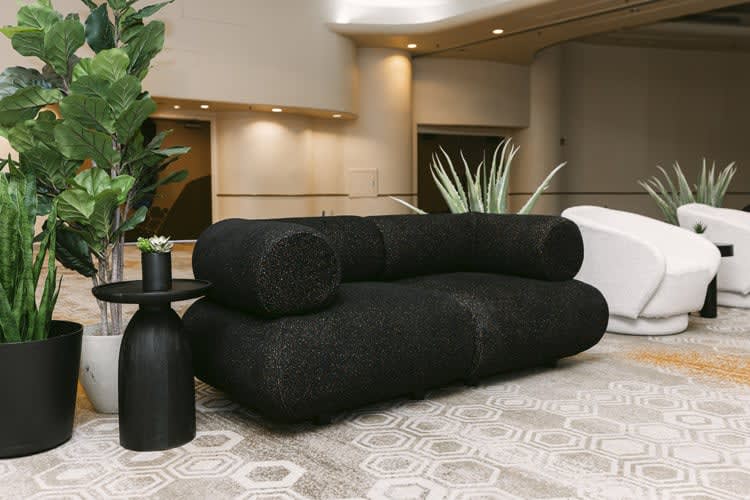 Juno Loveseat - Confetti Black view 5