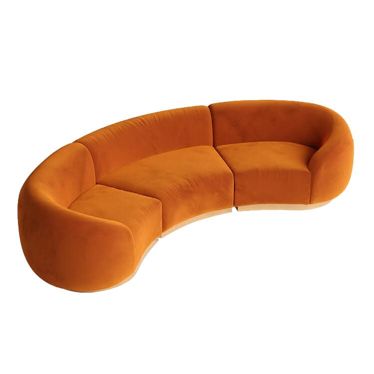 Cascade Arc Sofa - Rust