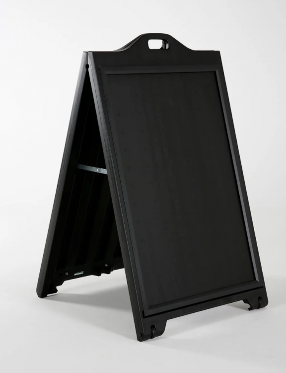 Sandwich Board Sign - Black view 2