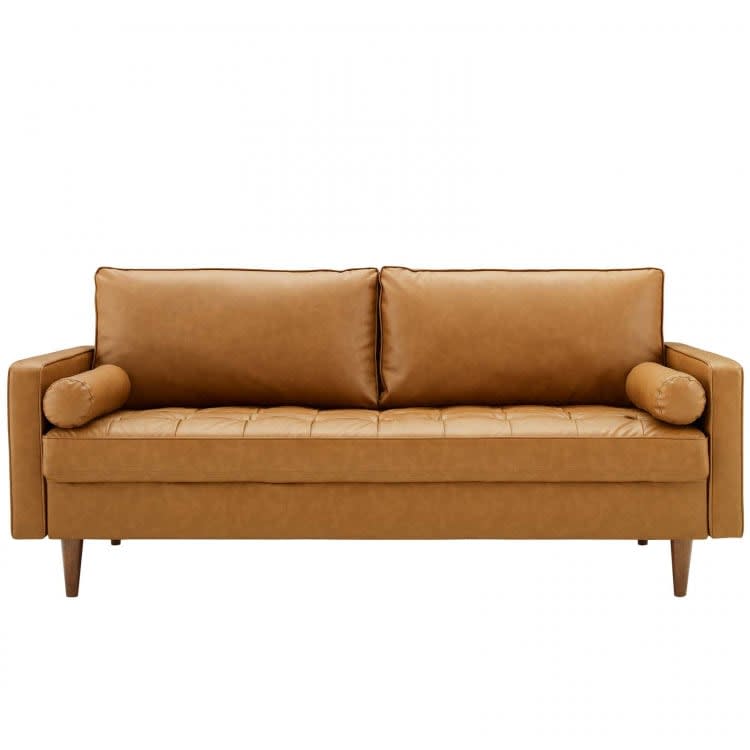 Dylan Leather Sofa - Tan view 2