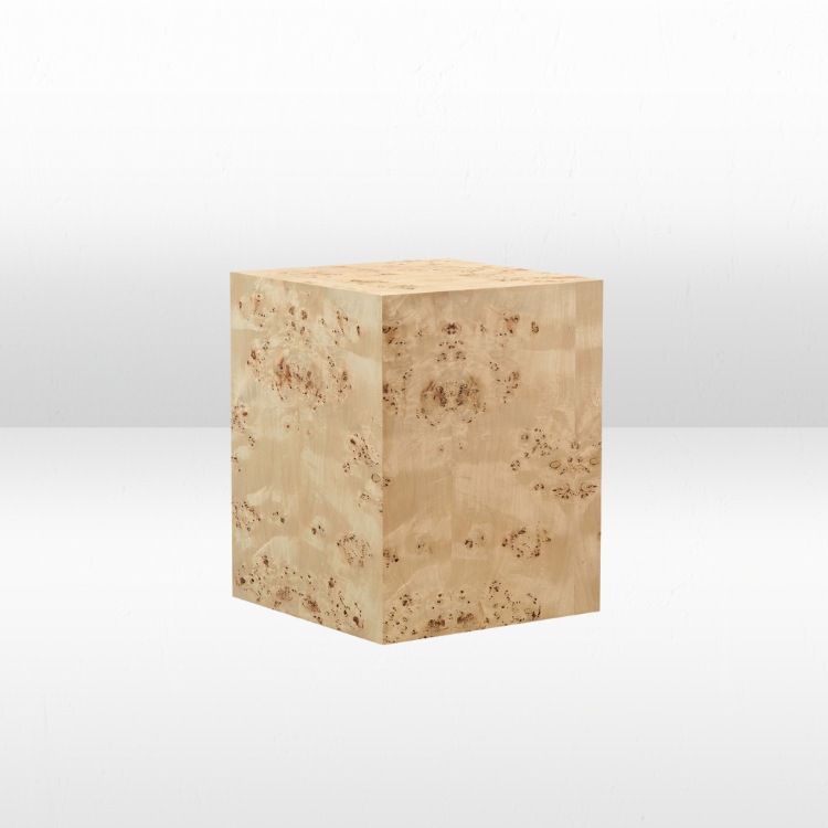 Burl Natural Square Side Table view 5