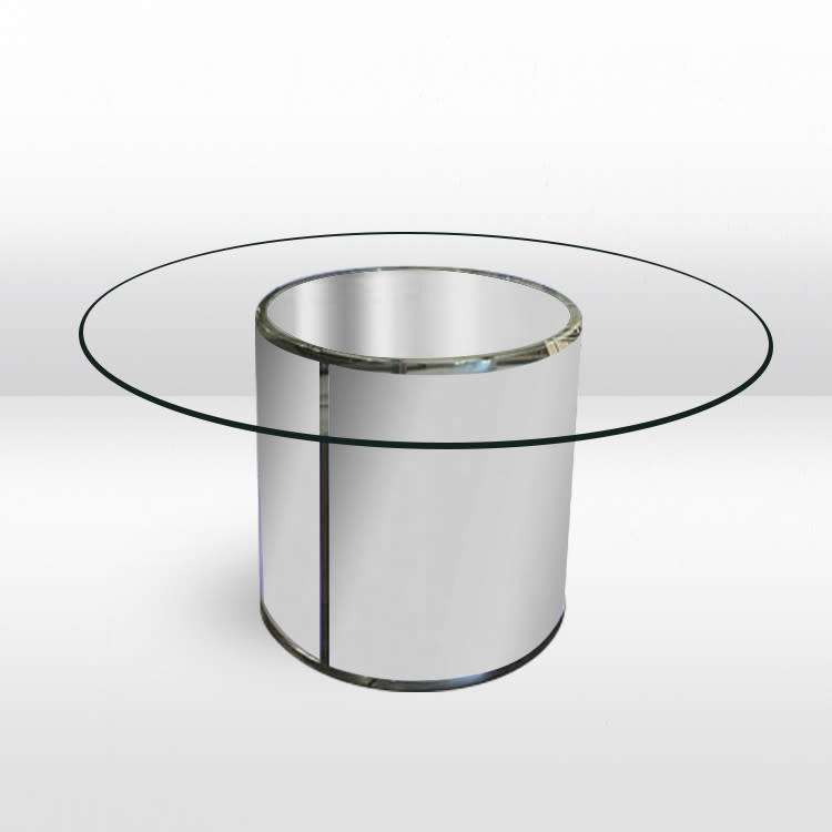 Dexter Dining Table / Silver Mirror Inserts