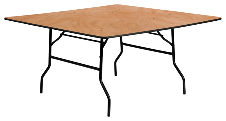 5ft Square Folding Table view 2