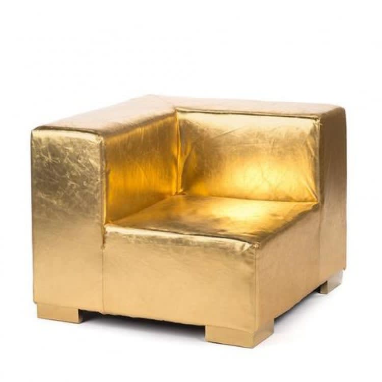 Mondrian Corner - Gold Metallic