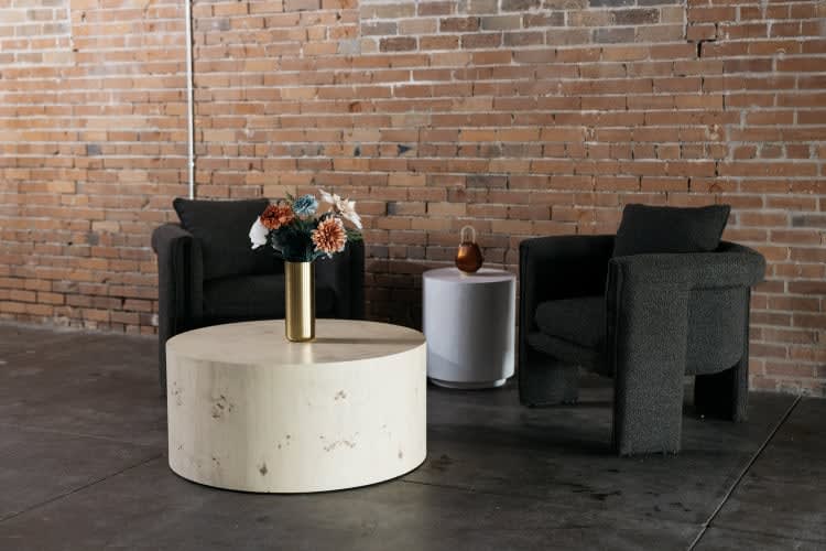 White Elm Side Table view 4