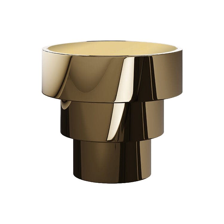 Lenox Side Table / Gold Mirror Top