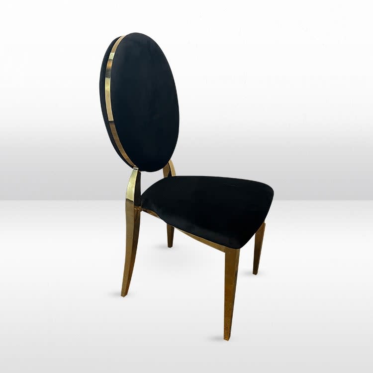 Garbo Dining Chair with Black Pads view 2