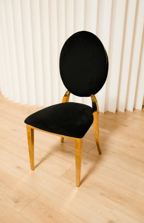 Garbo Dining Chair with Black Pads view 5