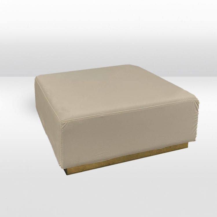 Colette Opus Ottoman - Pewter view 2