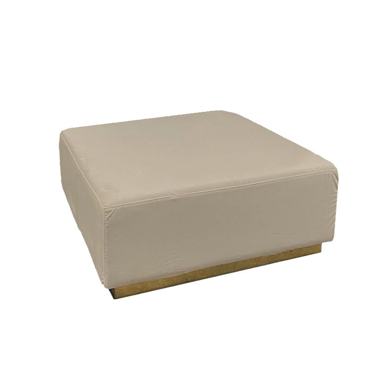 Colette Opus Ottoman - Pewter
