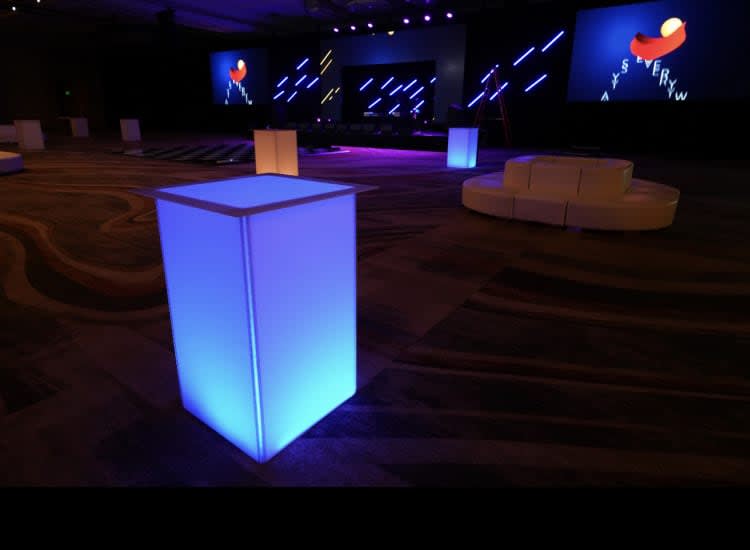 Glowing Cube Cocktail Table view 6