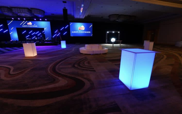 Glowing Cube Cocktail Table view 7