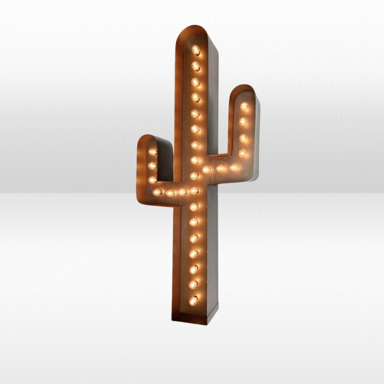 Cactus Marquee Sign - 6ft view 3