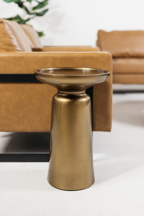 Mesa Side Table - Gold view 2