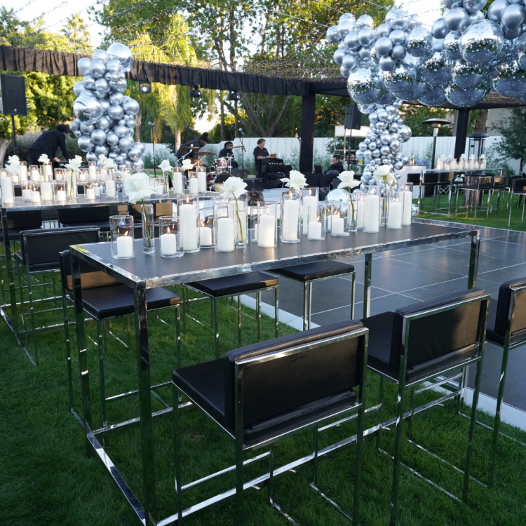 Rivington Silver Communal Table - Silver view 6