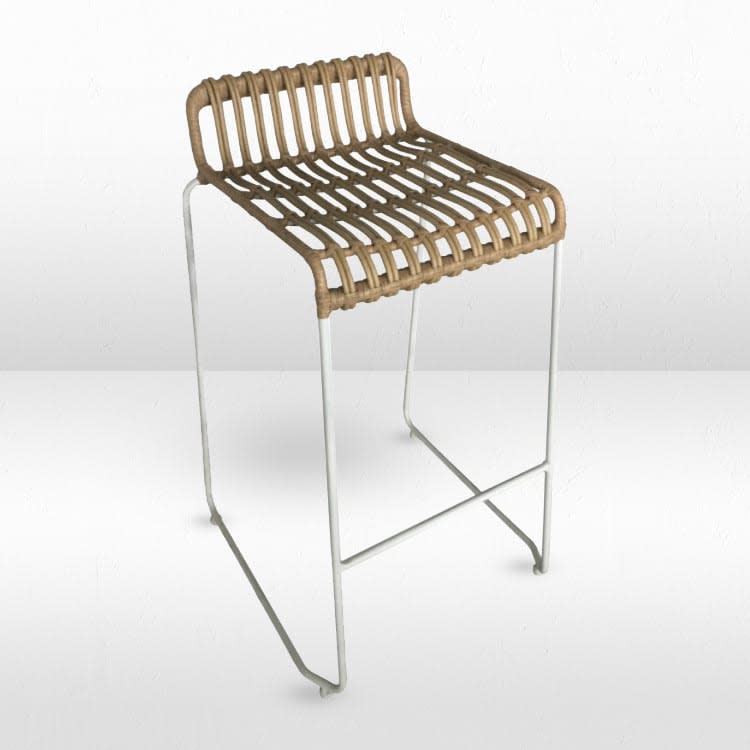 Rattan Bar Stool view 2