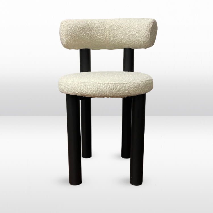 Ava Dining Chair - Ivory Boucle view 2