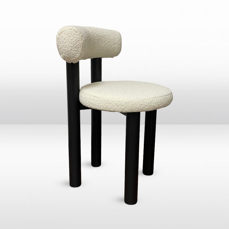 Ava Dining Chair - Ivory Boucle view 3