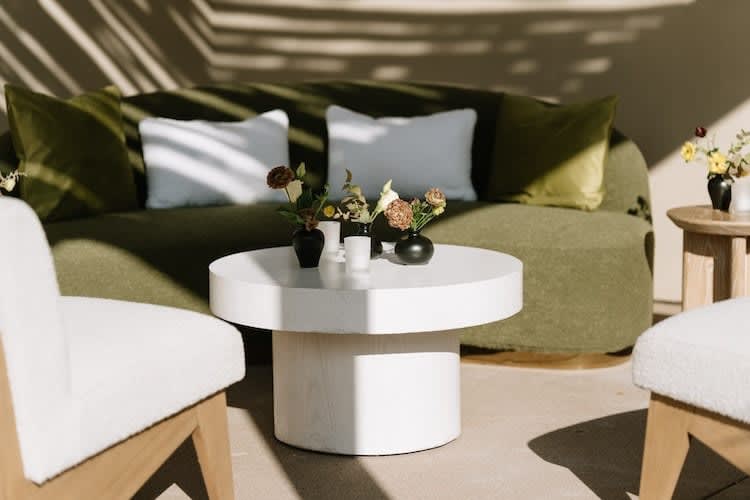 Coco Boucle Sofa - Moss view 2