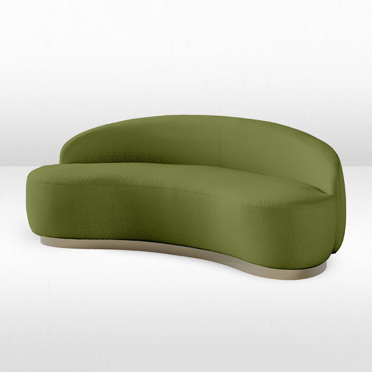 Coco Boucle Sofa - Moss view 6