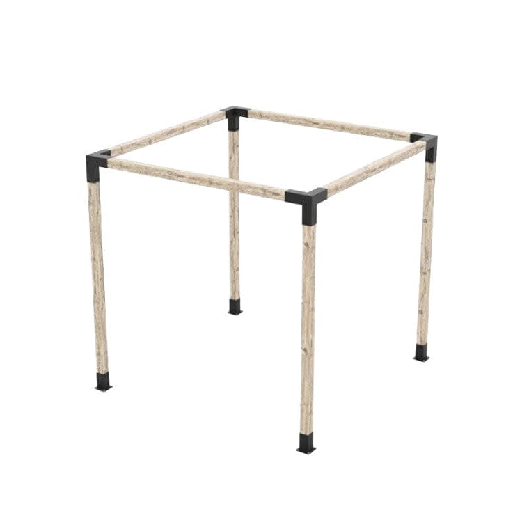Pergola Cabana / Natural Wood - 8x8