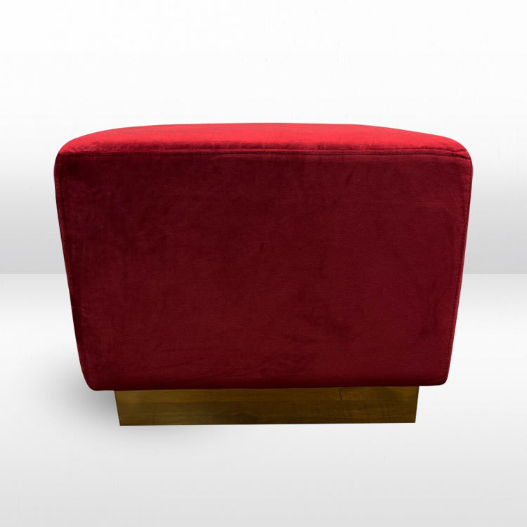 Colette Cube Ottoman - Crimson view 3