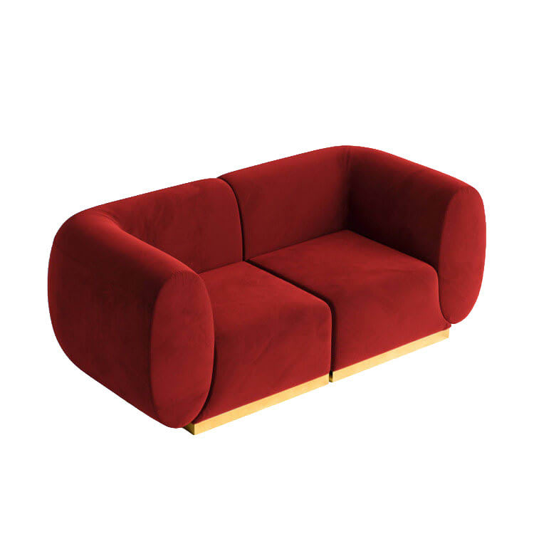 Colette Loveseat - Crimson