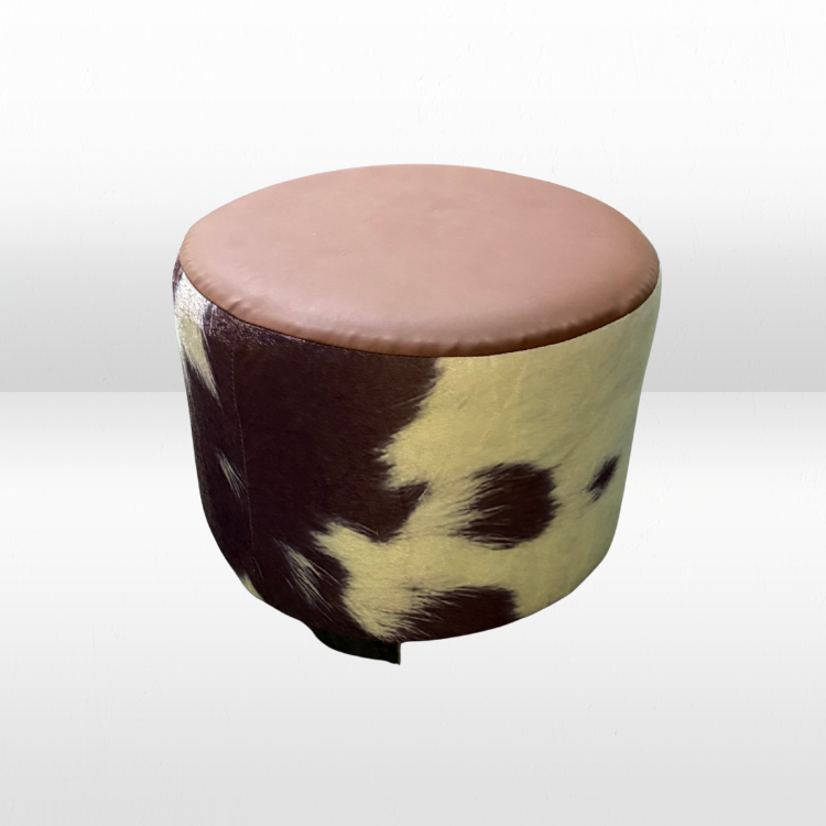 Dot Ottoman - Cowhide view 2