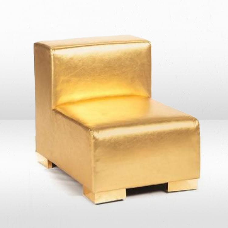 Mondrian Middle Armless - Gold Metallic