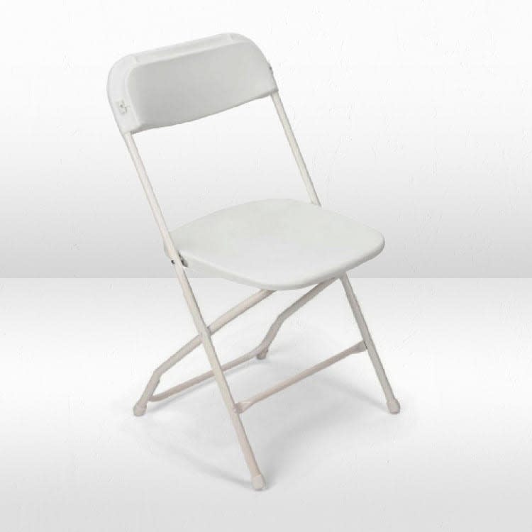 White Polyfold Folding Chair view 2