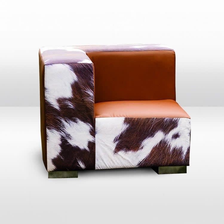 Mondrian Left Corner - Cowhide view 2