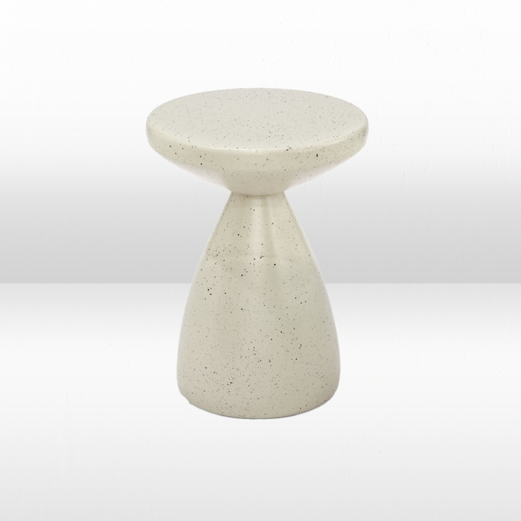 Akina Terrazo Side Table - Cream view 6
