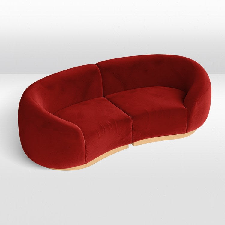 Cascade Loveseat - Crimson view 5